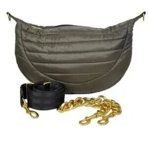 Think Royln Elton Hobo Deep Olive Crossbody Bag